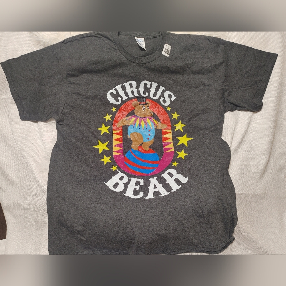 Circus Bear T-Shirt Size Male XL Color Black